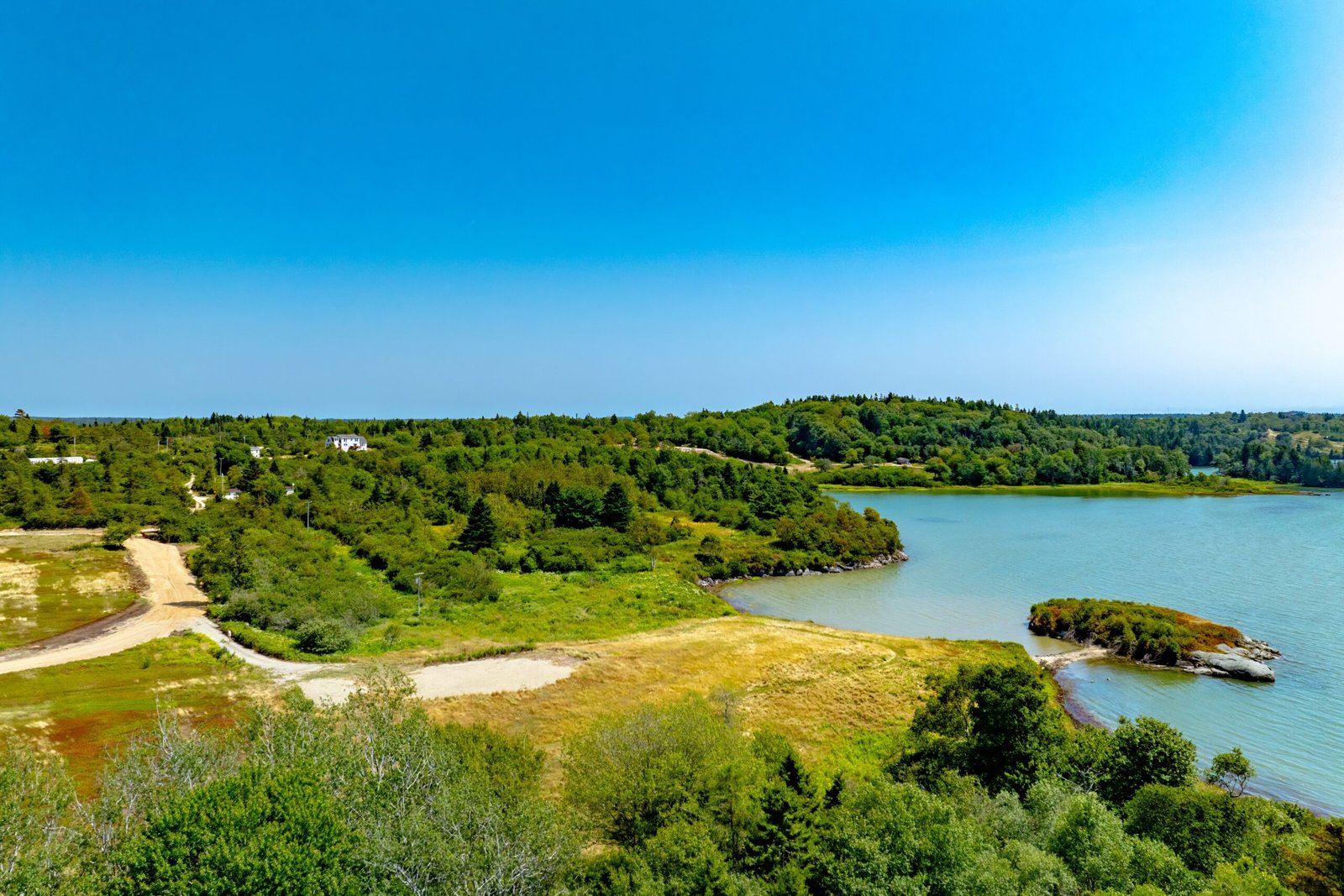 Coastal land view
