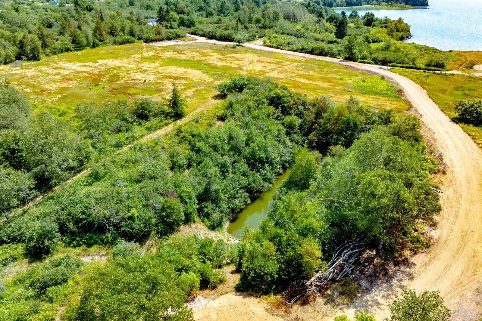 Coastal land view